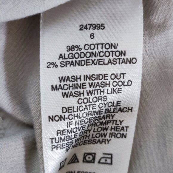 DKNY Jeans bermuda cargo short cream colour women's size 6 - Picture 8 of 15